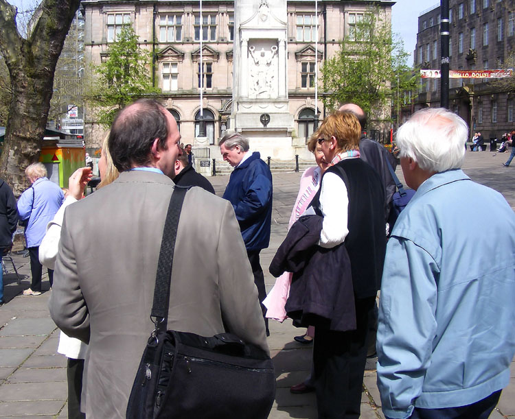 Organists assembling in Preston